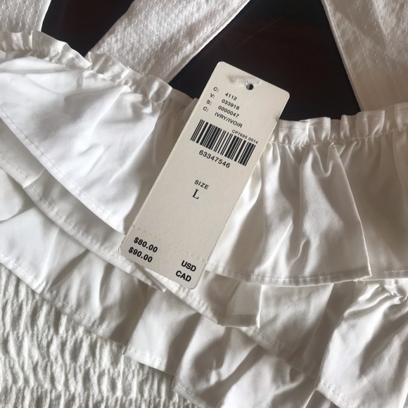 NWT Anthropologie Smocked Ruffle Tank - Picture 5 of 9